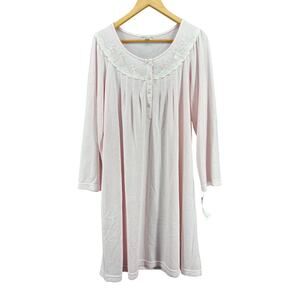Vintage Miss Elaine Pink Nightgown Large Coquette Cottagecore